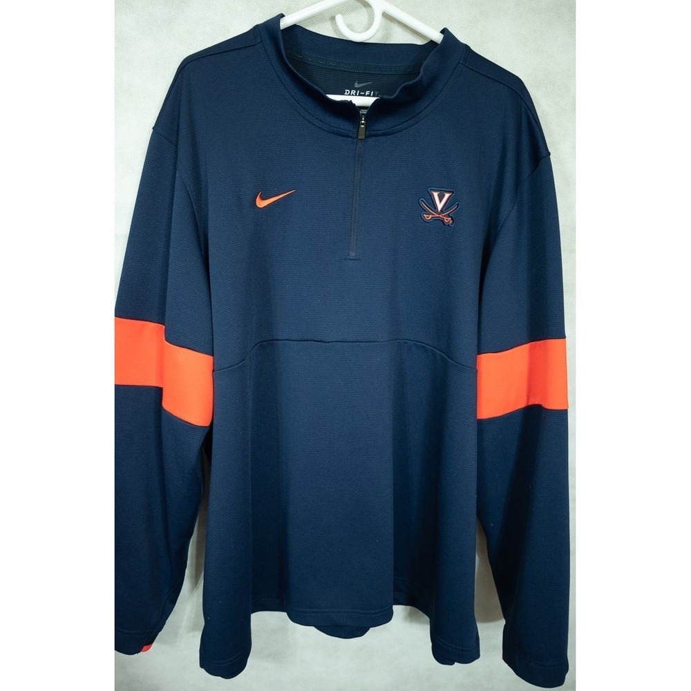 Nike Dri-FIT Quarter Zip Pullover Men's 3XL UVA Cavaliers Virginia Hoos